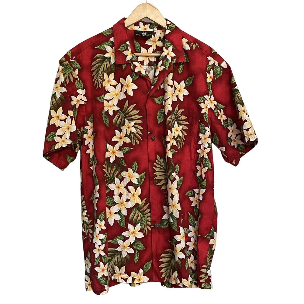 Royal Creations Shirt Short Sleeve Floral Hawaiian Camp USA Made Men’s XL EUC
